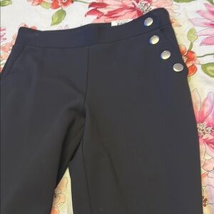 Black Boot Cut Pants with Flare Design